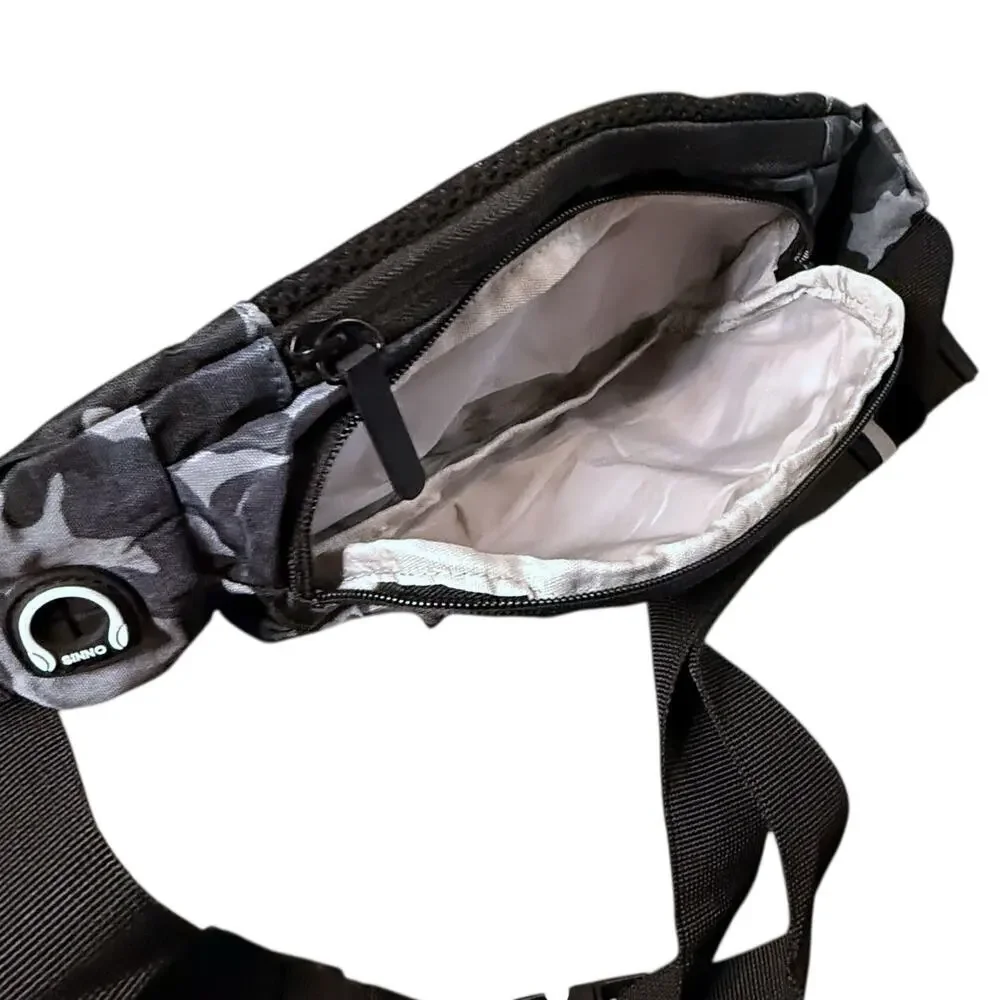 SINNO Crossbody Fanny Pack Unisex Navy Camouflage Multi-Pocket